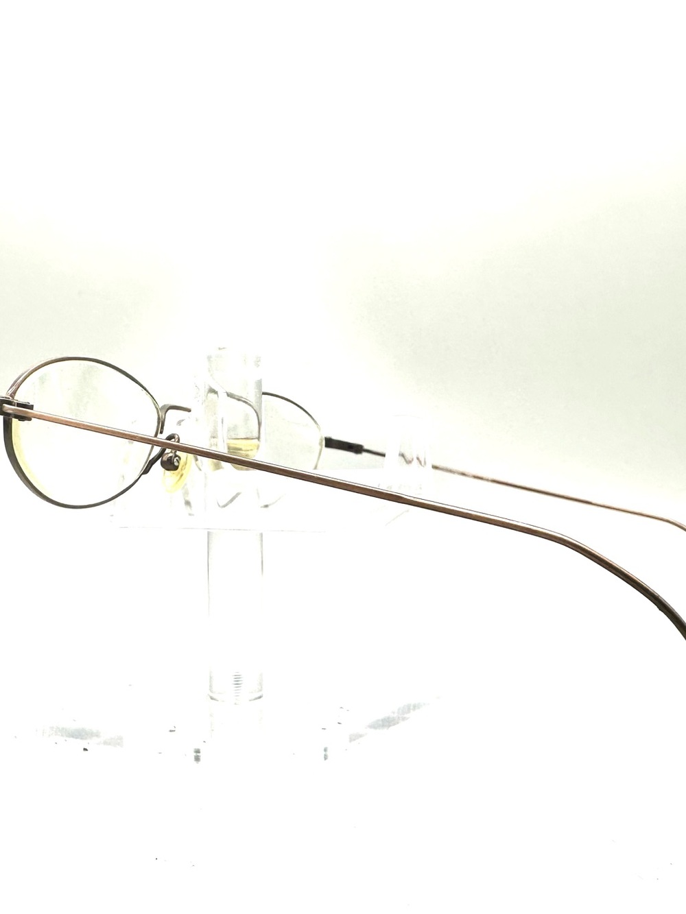 Calvin Klein 144 575 Eyeglasses Bronze Metal Oval Frame Japan 135mm Mens Womens - Picture 4 of 6